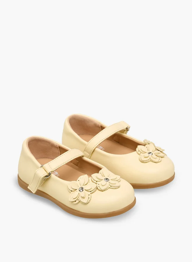 Barefeet Girls Hook & Loop Mary Jane Shoes